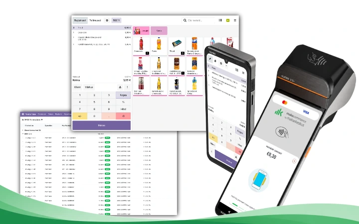 Odoo kassa ja MakeCommerce POS viipemakse Android-seadmes