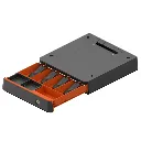 SUNMI Mini cash drawer open with banknote and coin compartments