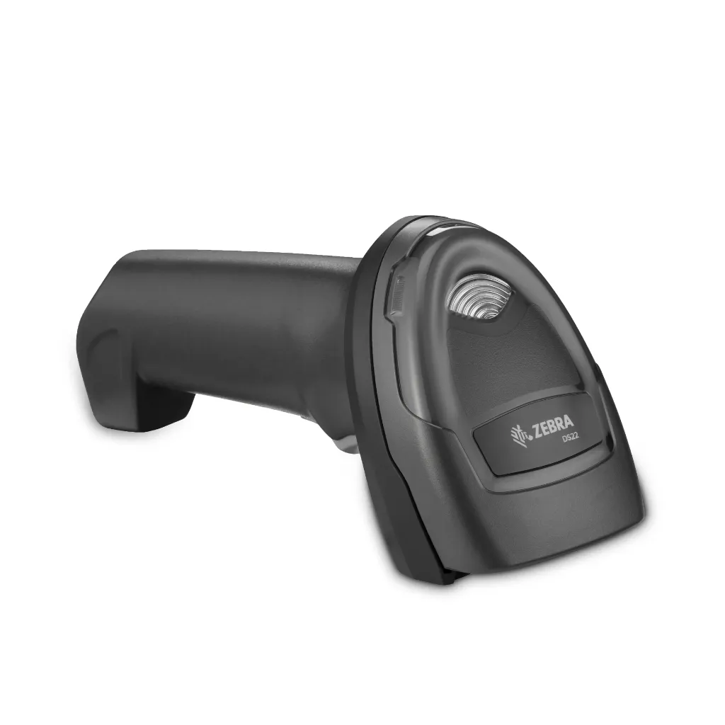 Zebra DS2208 black USB 2D barcode scanner front view