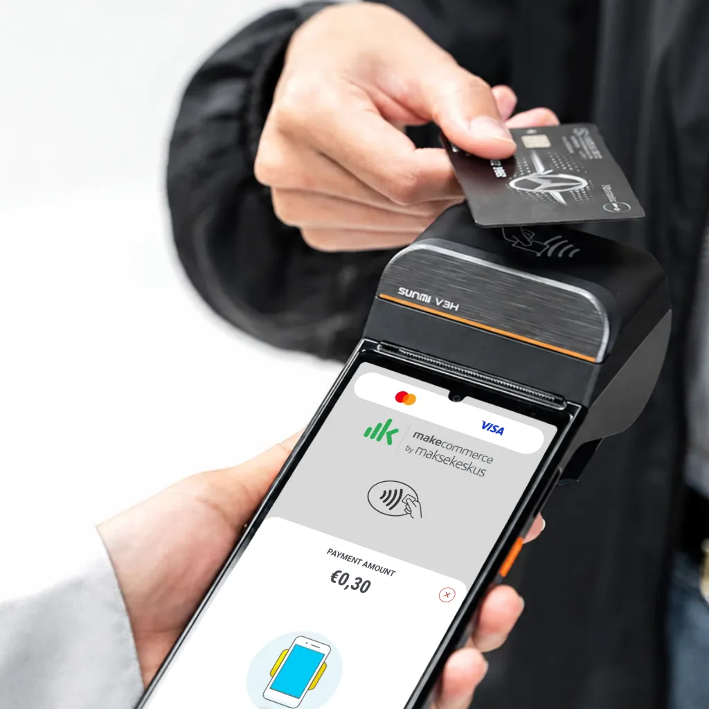 SUNMI V3H with MakeCommerce Tap to Pay