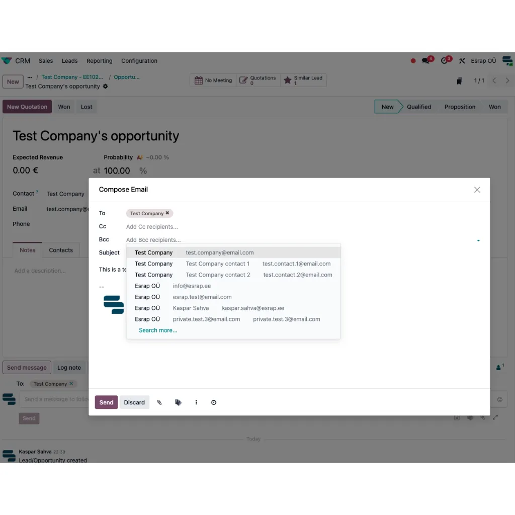 [SVC-EMAIL-SIGNATURE-CCBCC] Odoo e-kirja signatuurid ja Cc/Bcc haldus