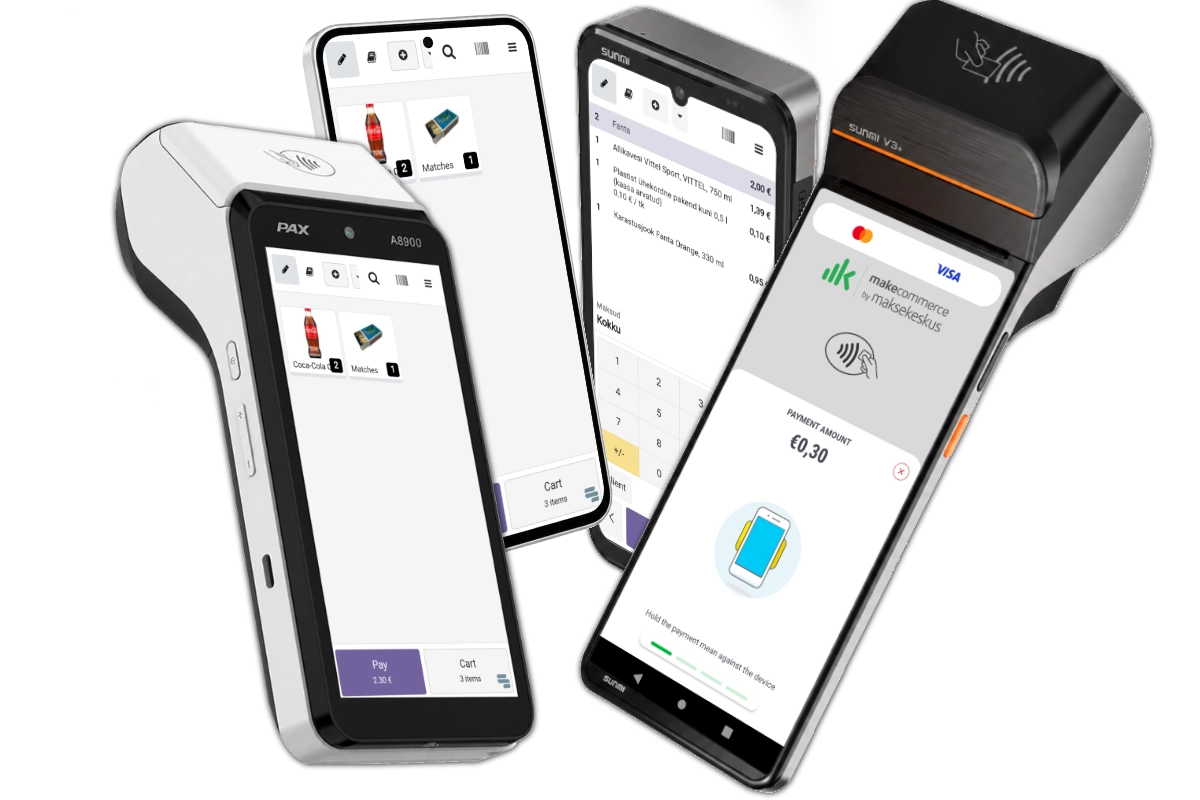 Mobiilne kassaterminal Odoo kassa ja SoftPOS-kaardimaksega